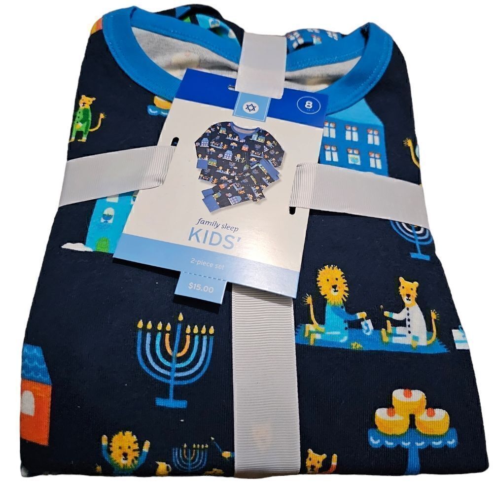 Kids‎ TARGET Hanukkah 2 Piece Pajama Outfit Size 8